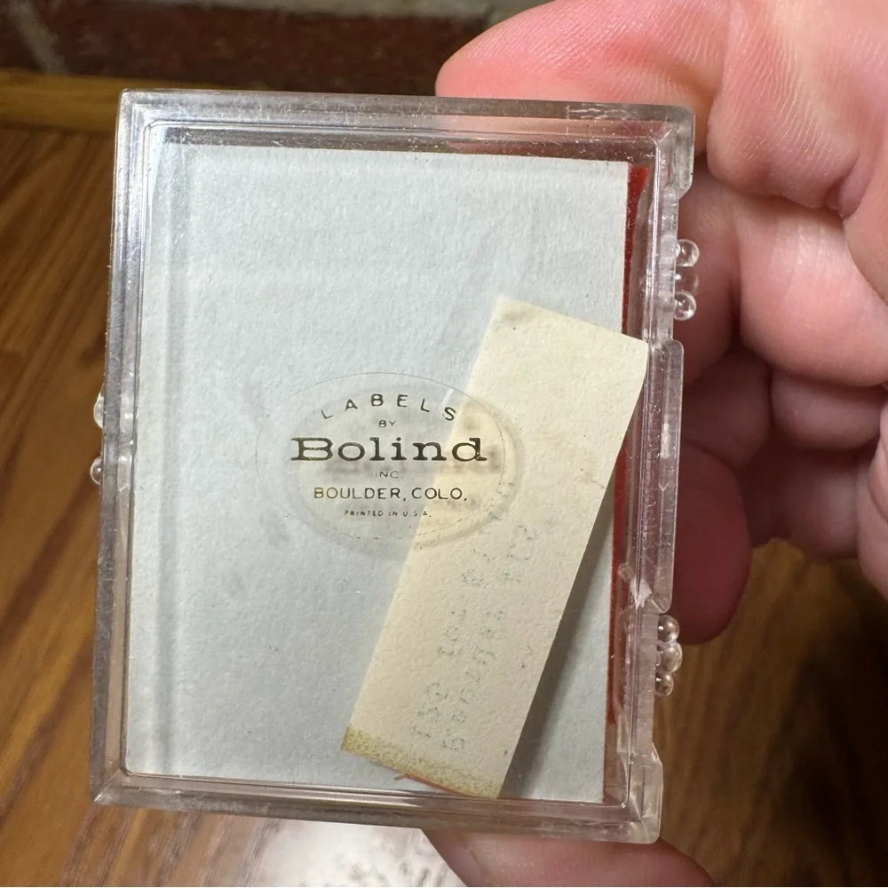 VTG Bolind Inc Boulder CO Dear Letter Mini Notes Original Plastic Case Ephemera